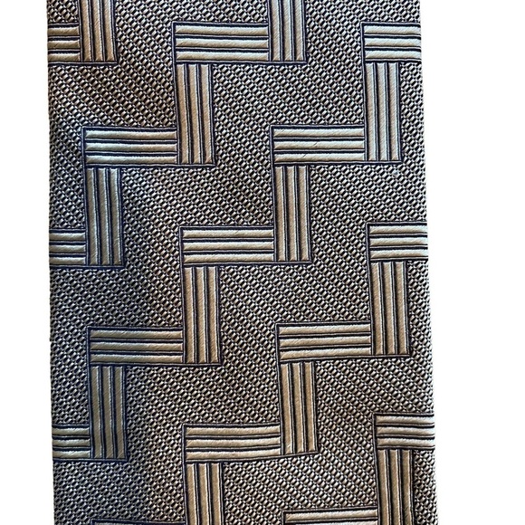 Fratelli Moda 100% silk classic vintage necktie Handmade in Italy gold black - Picture 2 of 4
